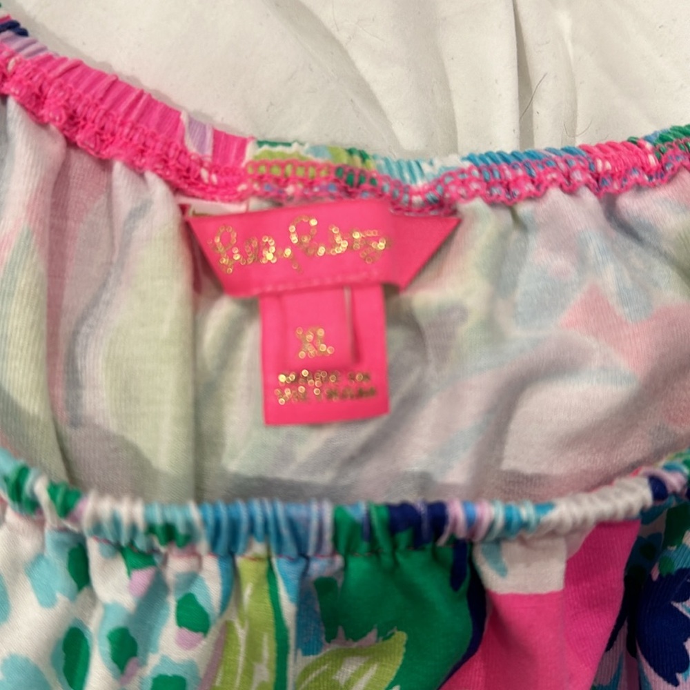 Lilly Pulitzer Lana Skorts Romper in Raise the Bar Print Size XL - Picture 5 of 6